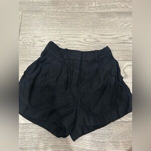 Babaton Black High Waist Shorts